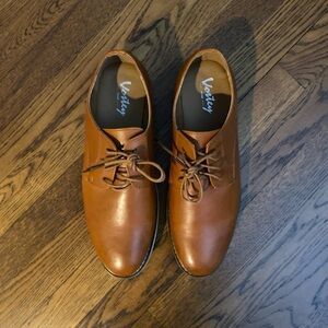 Vostey Milan Men's Brown Leather Lace Up Shoes Size 11 Worn Once